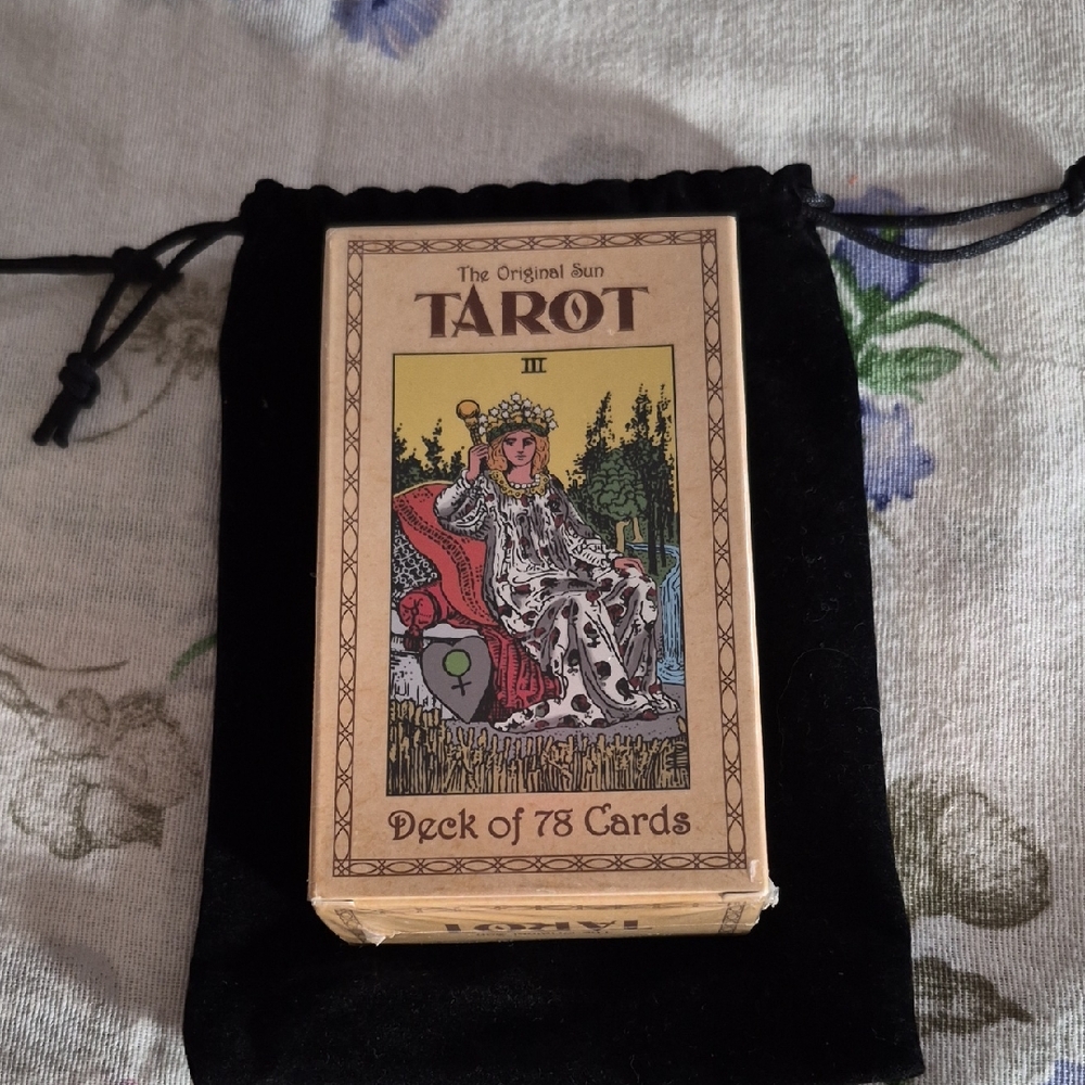 The Original Sun Tarot Deck With Velvet Drawstring Bag